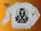 Traditional Tattoo Pin-Up Girl Sweatshirt- Flash Sheet Edition